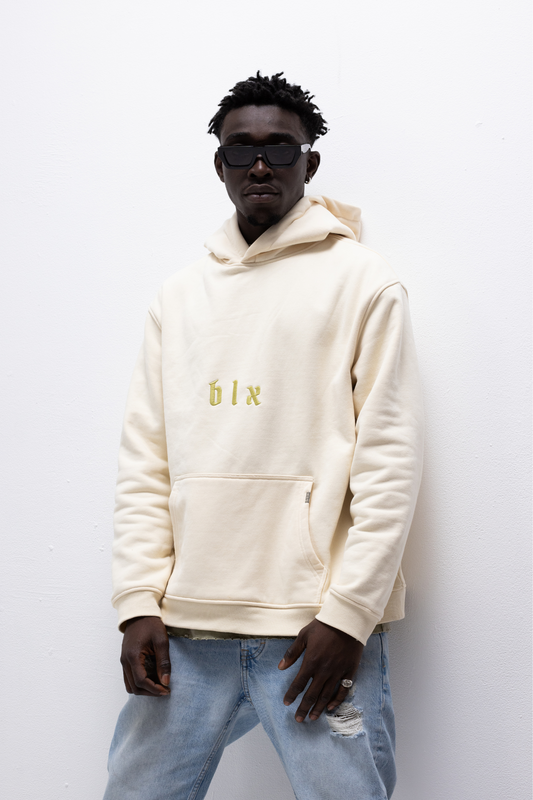 Off-white Hoodie (green embroidery)